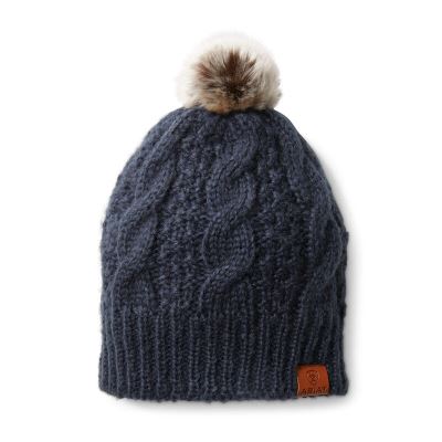 Berretti Donna Ariat Cable Beanie Blu Marino | 8HXYKEQ