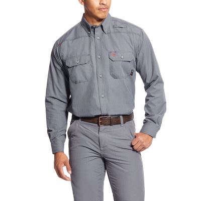 Camicia Da Lavoro Uomo Ariat FR Featherlight Grigie | 1Y65A7X