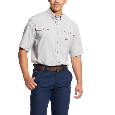 Camicia Da Lavoro Uomo Ariat Rebar Made Tough VentTEK DuraStretch Blu | DLM4S48