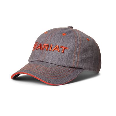 Cappellini Uomo Ariat Team II Caps Grigie Rosse | EVKIOS0