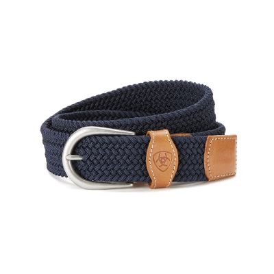 Cinture Uomo Ariat One Rail Woven Belts Blu Marino | WPPQH4K