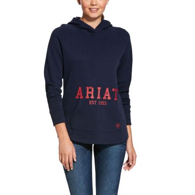 Felpa Donna Ariat Logo Blu Marino | CN7PSME