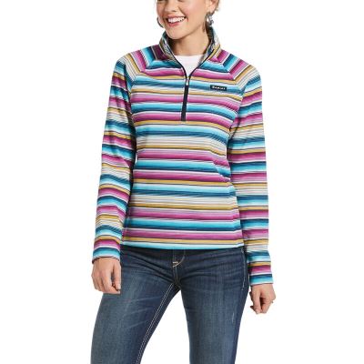 Felpa Donna Ariat REAL Comfort 1/2 Zip Colorate | FLMO7O8