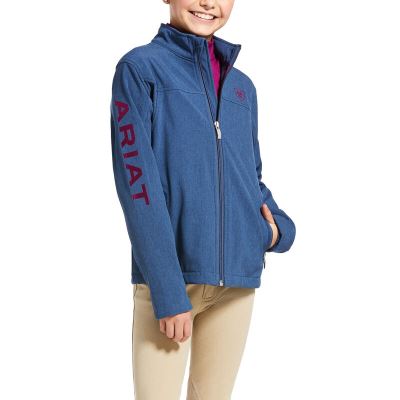 Giacca Bambino Ariat New Team Softshell Jackets Blu | ERDK2NH