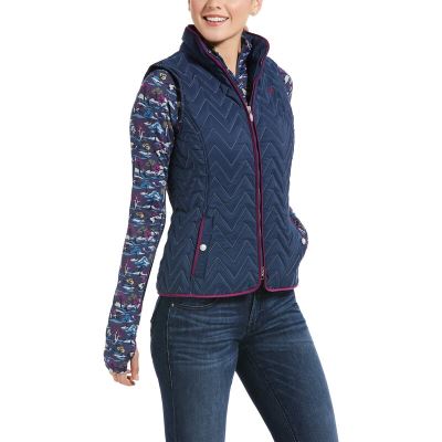 Giacca Donna Ariat Ashley Insulated Vests Blu | XIZF0UN