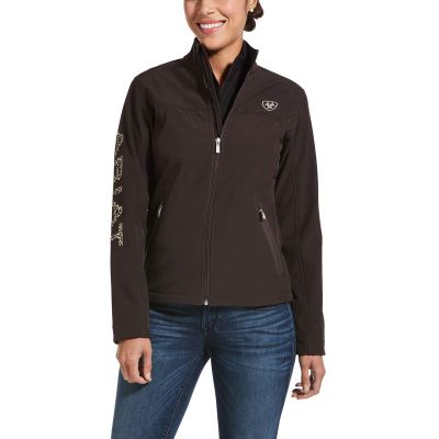 Giacca Donna Ariat New Team Softshell Jackets Caffè | 0J847TY