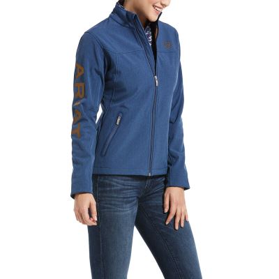 Giacca Donna Ariat New Team Softshell Jackets Blu Scuro | OMIC1P2