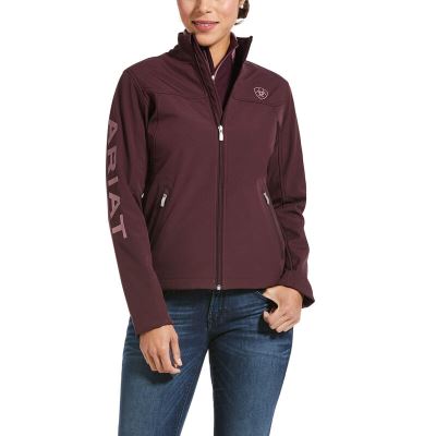 Giacca Donna Ariat New Team Softshell Jackets Bordeaux | PNJ1LHY