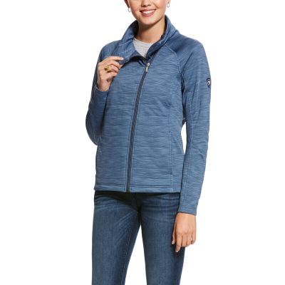 Giacca Donna Ariat Vanquish Full Zip Blu | Y987K6P