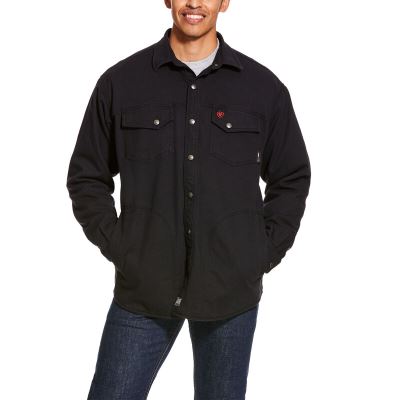 Giacca Uomo Ariat FR Rig Shirt Jackets Nere | A3OO5C8