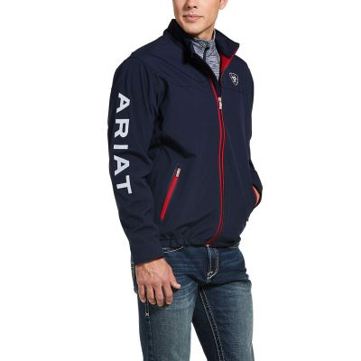 Giacca Uomo Ariat New Team Softshell Jackets Blu Marino | J25EO0L