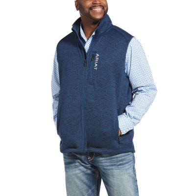 Gilet Uomo Ariat Caldwell Full Zip Vest Indaco Scuro | MJ299RM