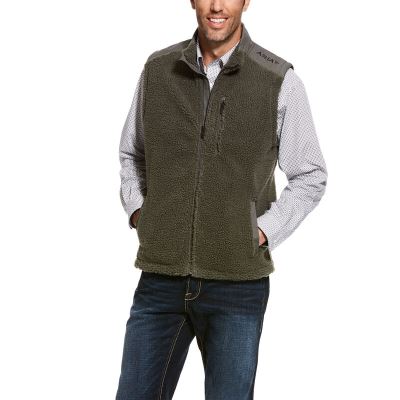 Gilet Uomo Ariat El Capitan Pile Fleece Full Zip Grigie | YTU5FWU