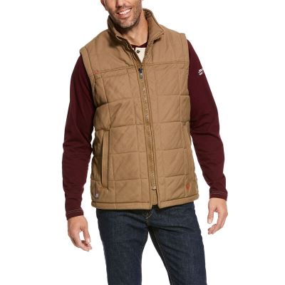 Gilet Uomo Ariat FR Crius Insulated Vests Khaki | PXN7IY2