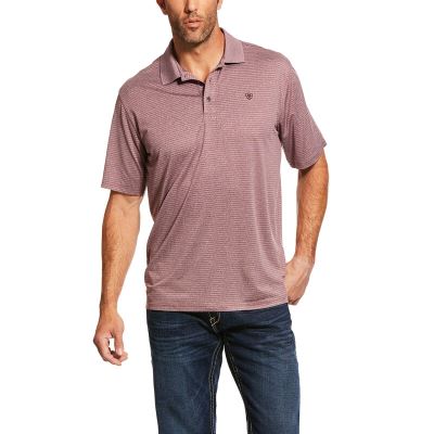 Magliette Polo Uomo Ariat Fade TEK Bordeaux | WVR0CQP