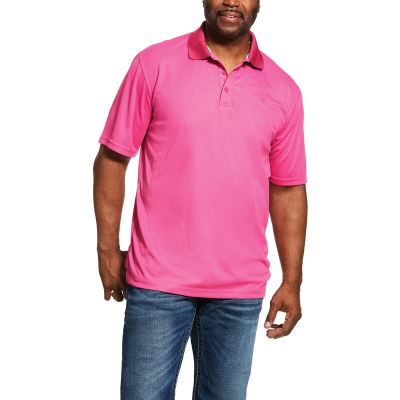 Magliette Polo Uomo Ariat TEK Rosa | 98JTPYV