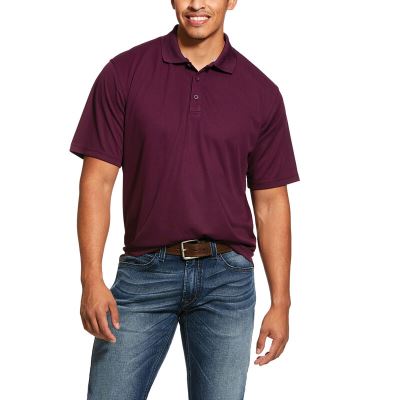 Magliette Polo Uomo Ariat TEK Viola | JKGTYUK