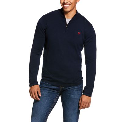 Maglioni Uomo Ariat TEKCrew Neck Blu Marino | 2XJE8B6