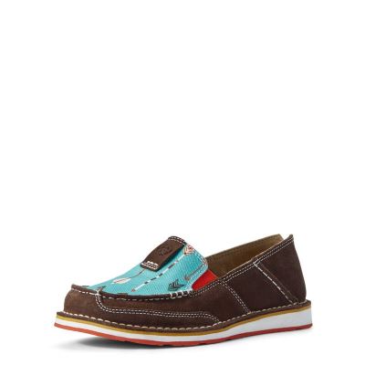 Mocassini Donna Ariat Cruiser Cioccolato Blu | M34EJJJ