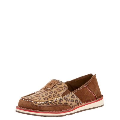 Mocassini Donna Ariat Cruiser Marroni Scuro Leopardate | PMTNWZM