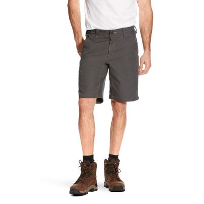 Pantaloncini Uomo Ariat Rebar DuraStretch Utility Corta Grigie | LFRFDW1