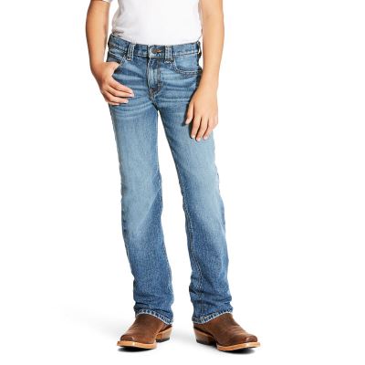 Pantaloni Bambino Ariat B4 Relaxed Stretch Legacy Boots Cut Jean Blu Chiaro | 9H922GO