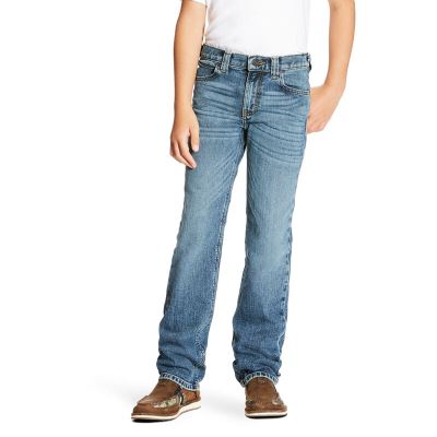 Pantaloni Bambino Ariat B5 Slim Stretch Legacy Stackable Straight Leg Jean Blu Chiaro | 1M25ZF5