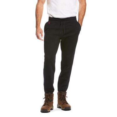 Pantaloni Uomo Ariat FR Lavoro Sweatpants Nere | 5SH9HC1