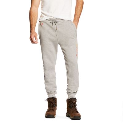 Pantaloni Uomo Ariat FR Lavoro Sweatpants Grigie | LRA6Q29