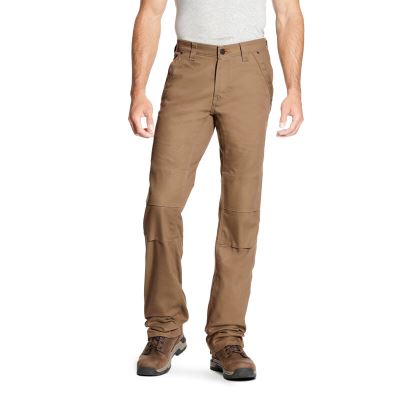 Pantaloni Uomo Ariat Rebar M4 Low Rise DuraStretch Tela Utility Boots Cut Khaki | JVMR7S2