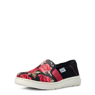 Slip On Donna Ariat Ryder Rosa Nere | 75PY8GI