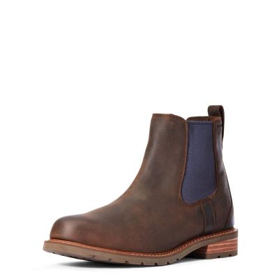 Stivaletti Uomo Ariat Wexford English Country Impermeabili Boots Blu Marino Marroni | VWNVGMT