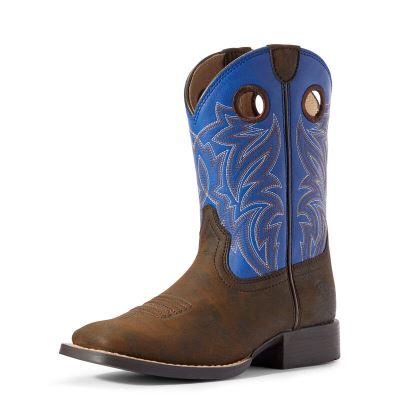 Stivali Cowboy Bambino Ariat Catch Em Cioccolato Scuro | HH29ZK0