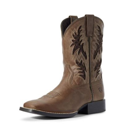 Stivali Cowboy Bambino Ariat Cowboy VentTEK Marroni | ROQS1SM