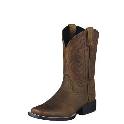 Stivali Cowboy Bambino Ariat Quickdraw Marroni | P4D3XOZ