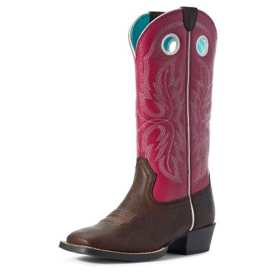 Stivali Cowboy Bambino Ariat Whippersnapper Marroni Rosa | 5S5GK8D