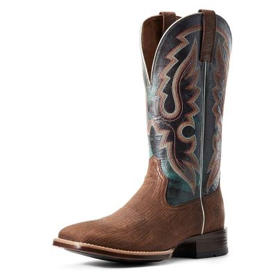 Stivali Cowboy Uomo Ariat Barton Ultra Marroni Scuro | G0R67PG