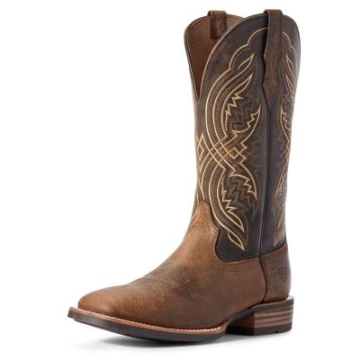 Stivali Cowboy Uomo Ariat Double Kicker Marroni | W91Z86Q