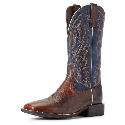 Stivali Cowboy Uomo Ariat Dynamic Marroni Blu Marino | JUOGMH5