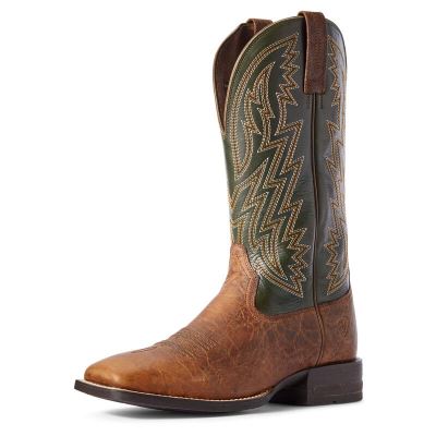 Stivali Cowboy Uomo Ariat Dynamic Marroni Verdi | ZQFDUW0