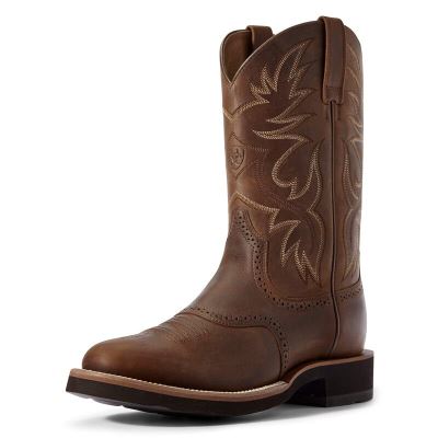 Stivali Cowboy Uomo Ariat Heritage Crepe Marroni | U76DO8I