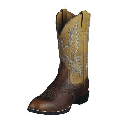 Stivali Cowboy Uomo Ariat Heritage Stockman Marroni Verdi | YBYEVAI