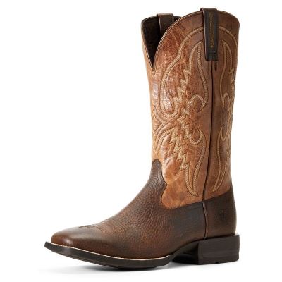 Stivali Cowboy Uomo Ariat Round Pen Rame Marroni | ZNEI9BZ