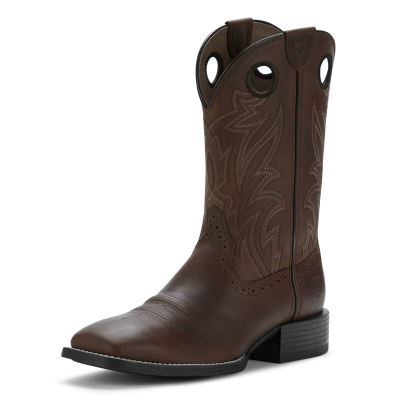 Stivali Cowboy Uomo Ariat Sportive Sidebet Marroni Scuro | SHG6Z4Q