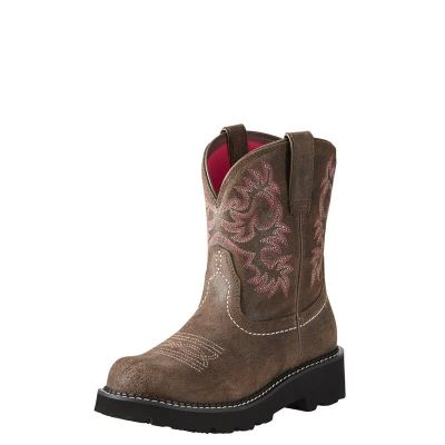 Stivali Da Cowgirl Donna Ariat Fatbaby Marroni Scuro | 7NFHSW2