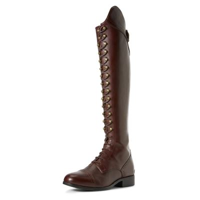 Stivali Equitazione Donna Ariat Capriole Alti Bordeaux | EUHO1VL