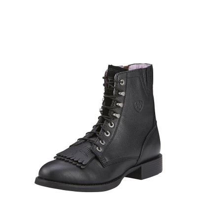 Stivali Western Donna Ariat Heritage Lacer II Boots Nere | L1C4NOK