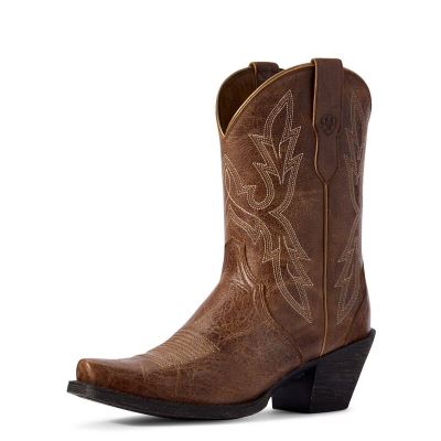 Stivali Western Donna Ariat Round Up Bella Marroni Scuro | V21L0VT