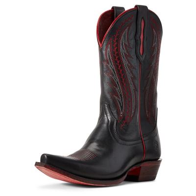 Stivali Western Donna Ariat Tailgate Nere Rosse | O083X7O